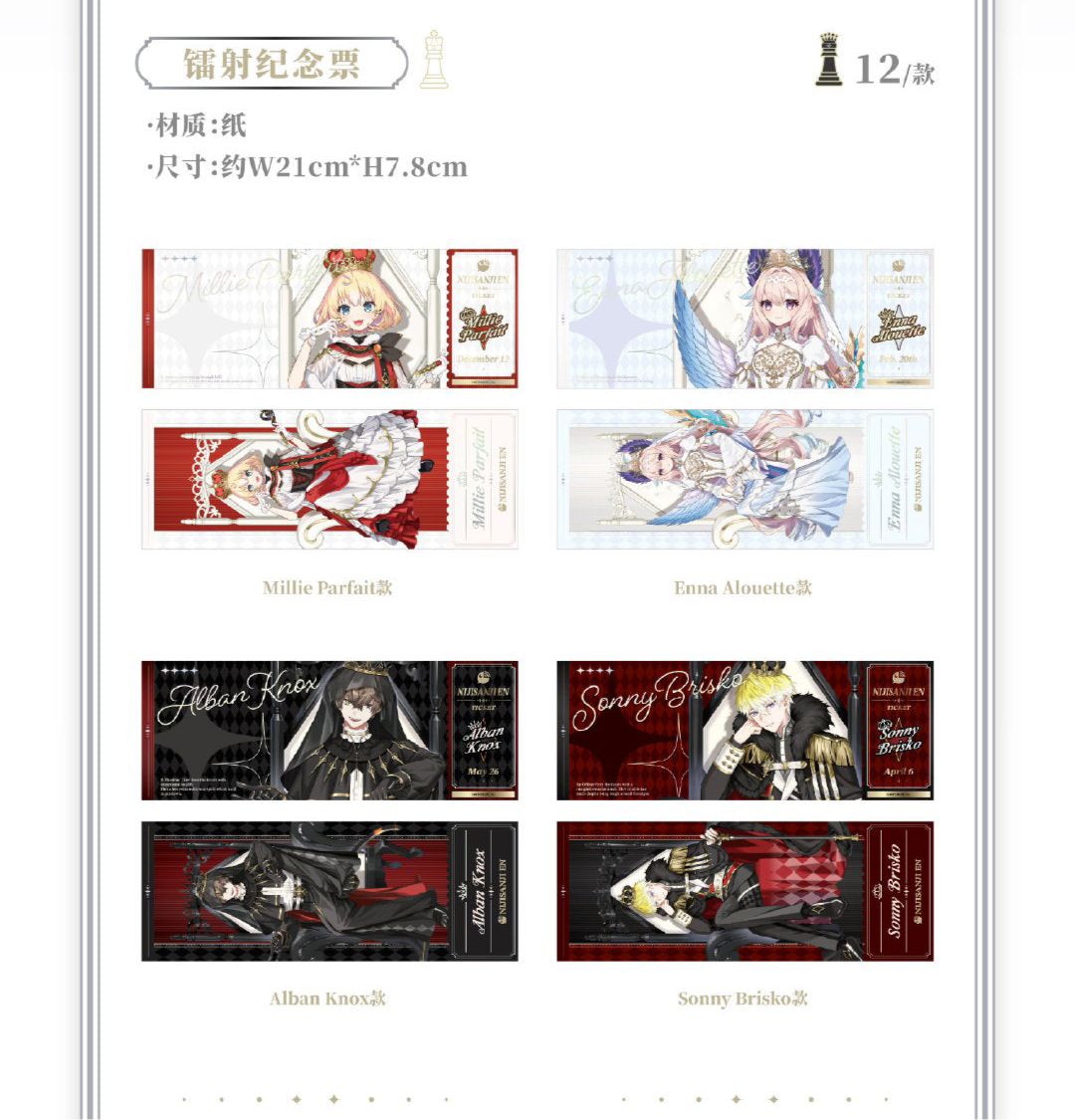 【予約】にじさんじ 中国限定 潮玩星球 王座シリーズ ホロチケ