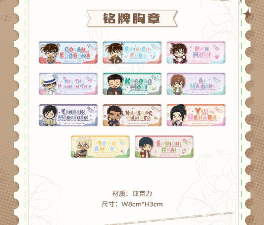 【予約】名探偵コナン 中国限定 潮玩星球 キャンピングシリーズシリーズ　M28缶バッジ（BOX）