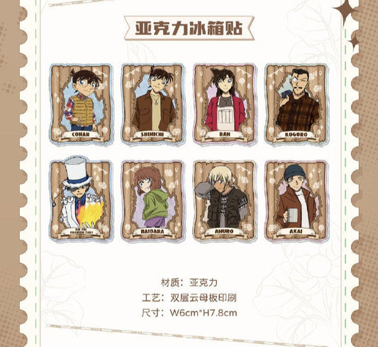 【予約】名探偵コナン 中国限定 潮玩星球 キャンピングシリーズ　アクリルマグネット