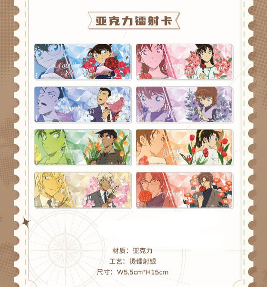 【予約】名探偵コナン 中国限定 潮玩星球 繁花シリーズ　アクリルチケット（BOX）