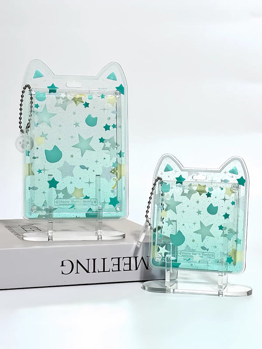 【予約】ねこねこ 缶バッジアクリルブロック