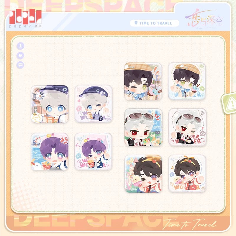 【予約】恋と深空 中国限定　漫野趣途シリーズ　ミニ缶バッジ(2点セット)