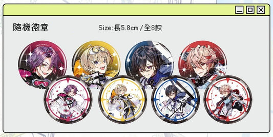 【予約】にじさんじ　台湾　VOLTACTION × OU-EN CAFE　缶バッジ