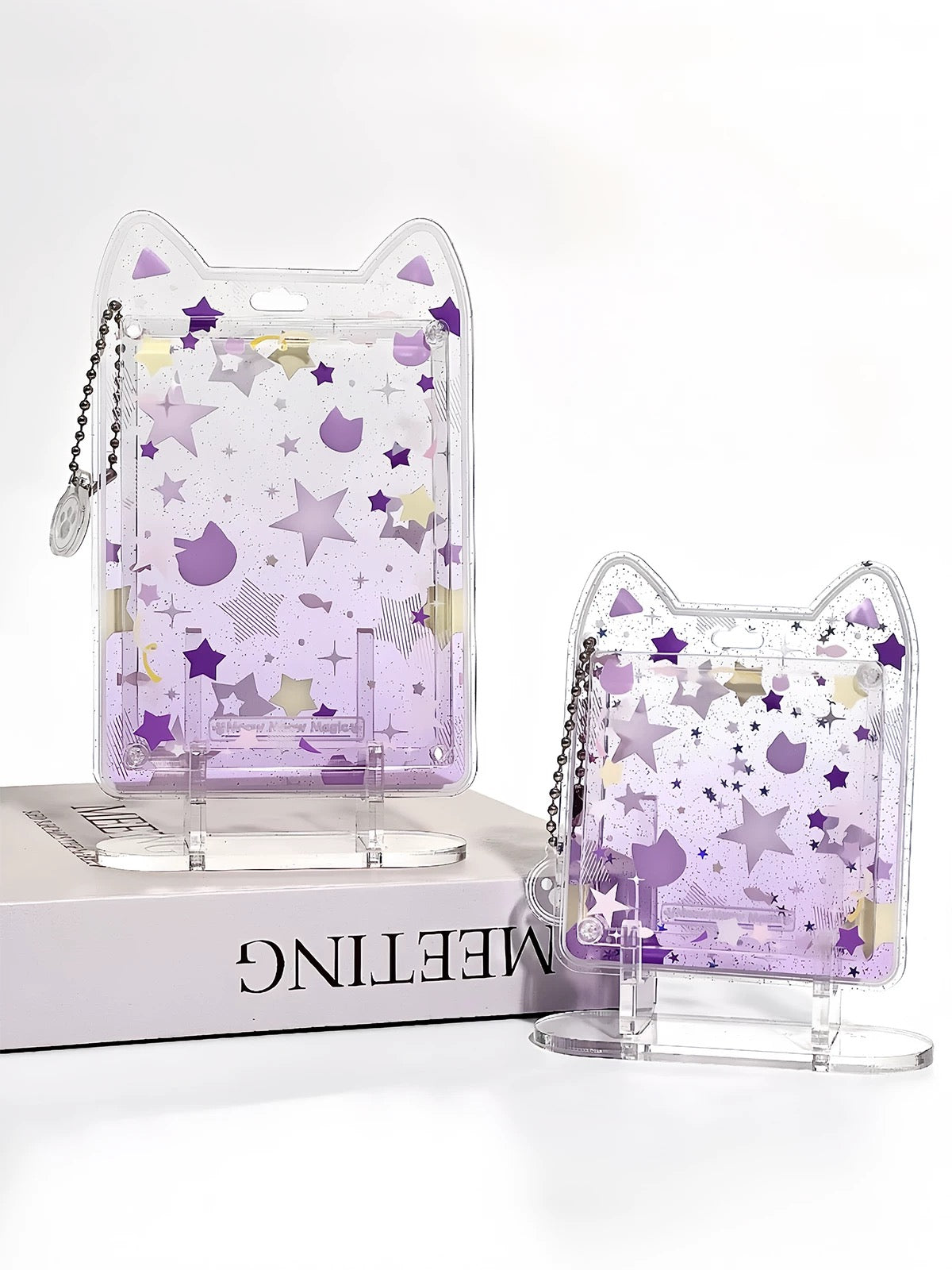 【予約】ねこねこ 缶バッジアクリルブロック