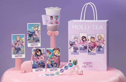 【予約】偶像夢幻祭　中国限定　MOLLYTEA連動コラボ　カード/ステッカー