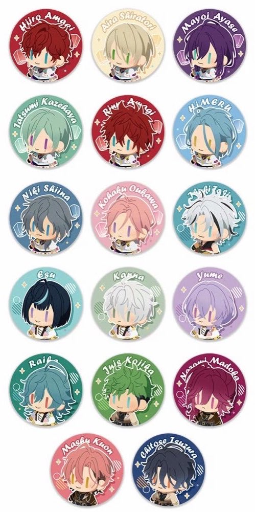 【予約】偶像夢幻祭 中国限定 ぬいぐるみ缶バッジ　Nexus