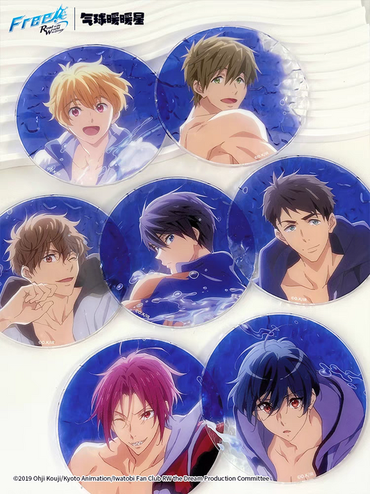 Free! 松岡凛 中国 缶バッジ 缶マグネット ホログラム タキシード スーツ Free! 松岡凛 中国 缶バッジ 缶マグネット ホログラム